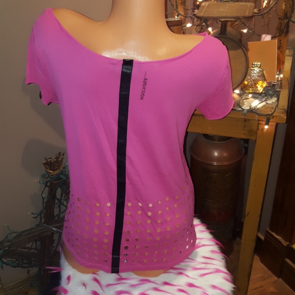Bebe Addiction hi-low top S pink - Picture 4 of 8